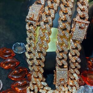 Rose gold Women's Chain Necklace 16” 18”